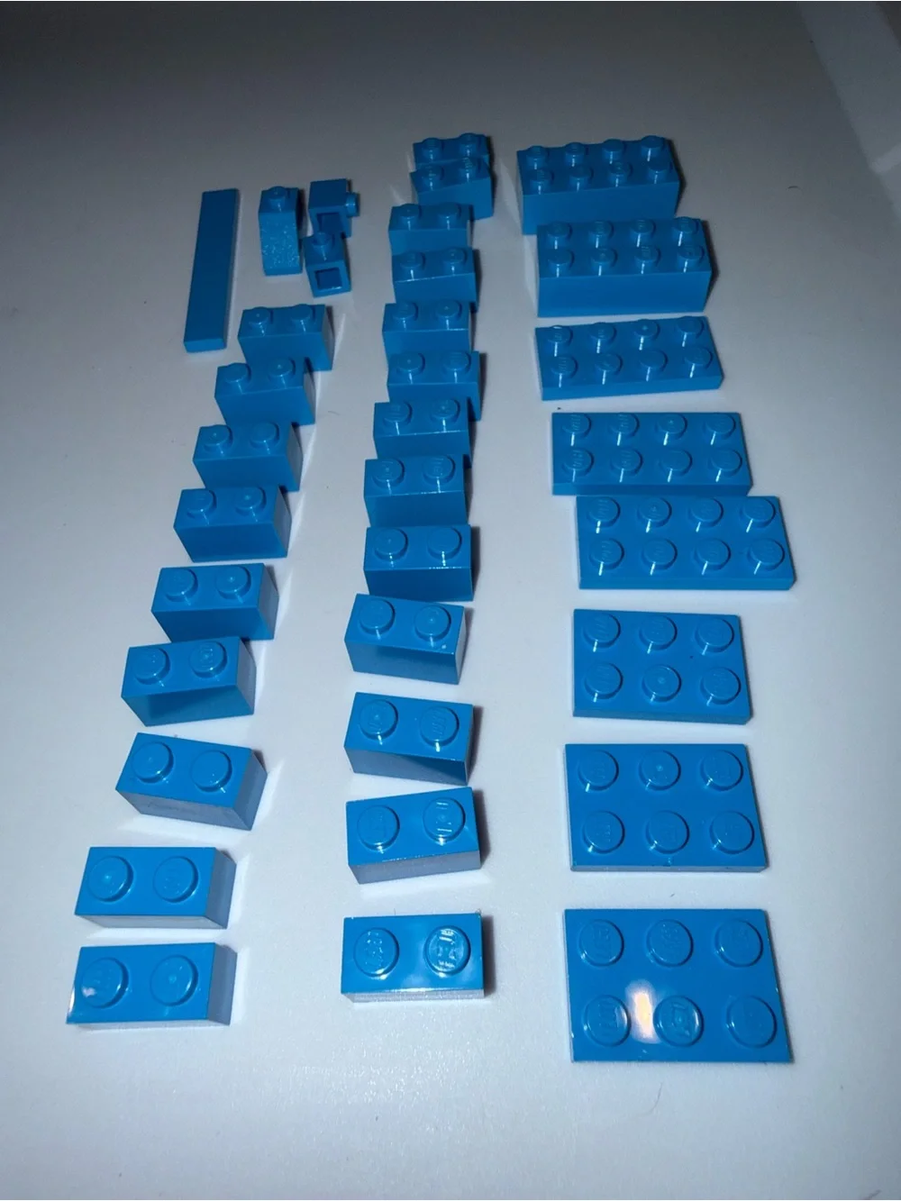 Lego aqua blocks